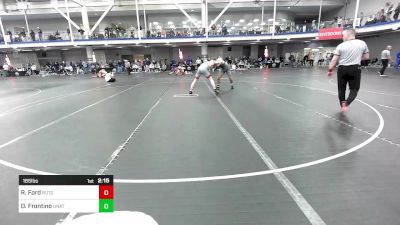 165 lbs Round Of 32 - Ryan Ford, Rutgers - UnAttached vs Dominic Frontino, Unattached-Unrostered