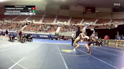 175-D2 Cons. Round 2 - Christian Louthian, Bradshaw Mountain vs Rustin Bingham, Campo Verde High School