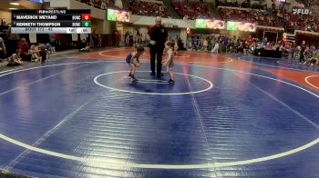 43 lbs Cons. Round 2 - Kenneth Thompson, Elkhorn Wrestling vs Maverick Weyand, Darkhorse Wrestling Club