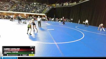 100 lbs 3rd Place Match - Aubrey Hoveland, Riverhawk Wrestling Club vs Kendall Carter, Iowa