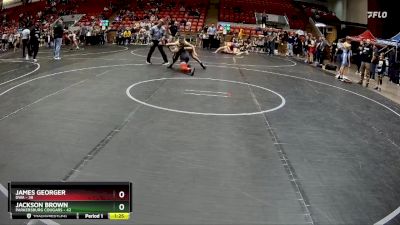 100 lbs Round 2 - James Georger, DWA vs Jackson Brown, Parkersburg Cougars