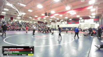 126 lbs Cons. Round 3 - Anna Armenta-wright, El Capitan vs Jonathan Guerra, Central Union