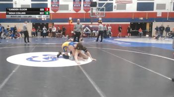133 lbs Semifinal - Camden Olson, Derry Area vs Noah Collins, West Greene