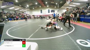 75 lbs Quarterfinal - Saylor Ford, Cowboy Wrestling vs Dylan Roberts, Claremore Wrestling Club