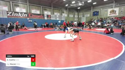 106 lbs Round Of 16 - Anthony Coelho, Clovis vs Levi Mazzei, Frontier