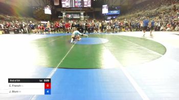 120 lbs Rnd Of 64 - Camren French, Florida vs Jackson Blum, Michigan