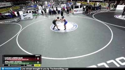 160 lbs Cons. Semi - Lucas Labrecque, El Capitan Gaucho Youth Wrestling vs Emiliano Acosta, Yuba Sutter Combat Wrestling Club