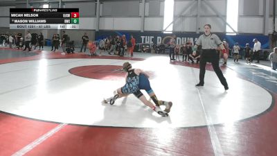 67 lbs Cons. Sub-quarters - Mason Williams, Bonneville Wrestling Club vs Micah Nelson, Orting Jr. Cardinals Wrestling