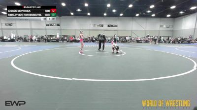 60 lbs Rr Rnd 1 - Gisele Espinosa, Team Dash K-6 vs Kinsley (KK) Kothenbeutel, Funky Singlets K-6