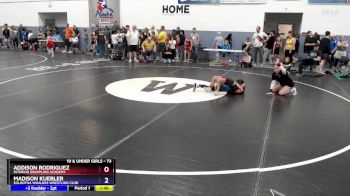 73 lbs Quarterfinal - Madison Kuebler, Soldotna Whalers Wrestling Club vs Addison Rodriguez, Interior Grappling Academy