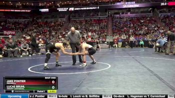 3A-145 lbs Champ. Round 2 - Lucas Bruhl, Ankeny Centennial vs Jake Pontier, Indianola