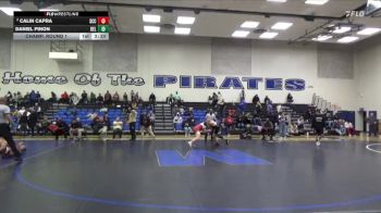 165 lbs Champ. Round 1 - Daniel Pinon, Delta College vs Calin Capra, Sacramento City College