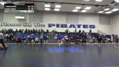 165 lbs Champ. Round 1 - Daniel Pinon, Delta College vs Calin Capra, Sacramento City College