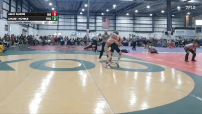 113 lbs Cons. Round 2 - Arlo Duren, Raleigh Area Wolfpack vs Jakob Thomas, Powhatan Youth Wrestling Club
