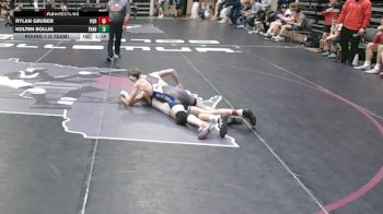 121 lbs Round 1 (4 Team) - Kolten Bollig, Evansville, WI vs Rylan Gruber, Pierz, MN