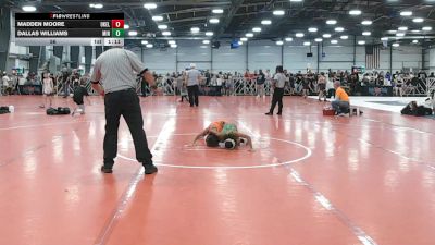 56 lbs Round 5 - 3:00pm Friday - Dallas Williams, Minions vs Madden Moore, Oklahoma Elite