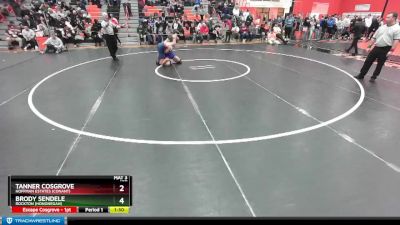 157 lbs Cons. Semi - Tanner Cosgrove, Hoffman Estates (CONANT) vs Brody Sendele, Rockton (Hononegah)