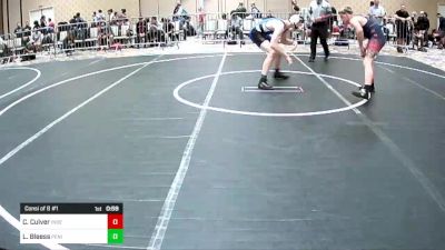 156 lbs Consi Of 8 #1 - Cooper Culver, Independent vs Leon Bleess, Peninsula WC