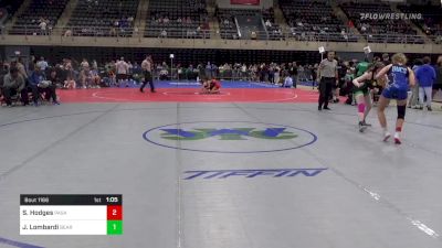 125 lbs Semifinal - Sophia Hodges, Pasadena vs Joy Lombardi, Bear