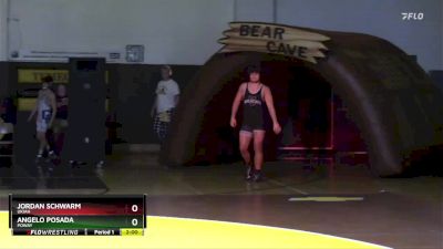 215 lbs 1st Place Match - Angelo Posada, Poway vs Jordan Schwarm, Ukiah