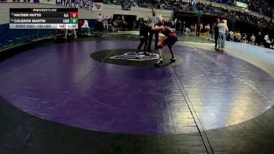 120 lbs Consi Of 8 #2 - Hayden Hutto, ALA Lexington vs Coleson Martin, Landrum