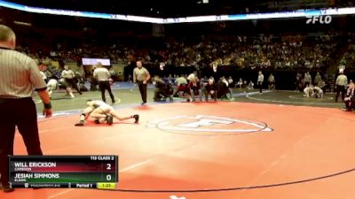 113 Class 2 lbs Semifinal - Will Erickson, Cameron vs Jesiah Simmons, Eldon