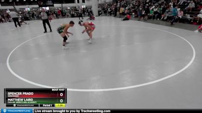 126 lbs Champ. Round 1 - Spencer Prado, Wisconsin vs Matthew Laird, Callan Wrestling Academy