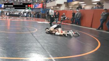 A - 110 lbs Cons. Round 1 - Hazen Foss, Sidney / Fairview vs Sky Vester, Dawson County