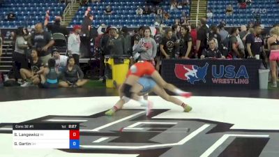 112 lbs Cons 32 #1 - Sky Langewicz, Michigan vs Gabrielle Gartin, Ohio