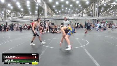 160 lbs Round 1 (4 Team) - Cade Feger, Mat Warriors Black vs Lucas Sei, Top Dawg Academy