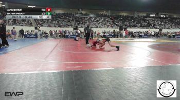 100 lbs Consi Of 16 #2 - Jake Boren, Verdigris vs Raytin Priddy, Altus JH