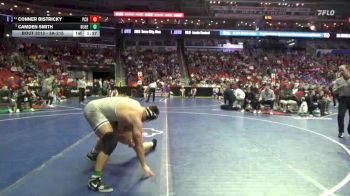 3A-215 lbs Champ. Round 2 - Camden Smith, Dubuque Hempstead vs Conner Bistricky, Prairie, Cedar Rapids