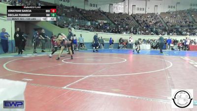 120 lbs Consi Of 32 #2 - Jonathan Garcia, Bridge Creek Wrestling vs Declan Forrest, Vinita Kids Wrestling