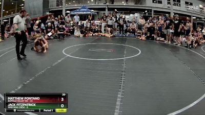 68 lbs Semis (4 Team) - Jack Fitzpatrick, Wrecking Crew vs Matthew Pontano, Buffalo Valley WC