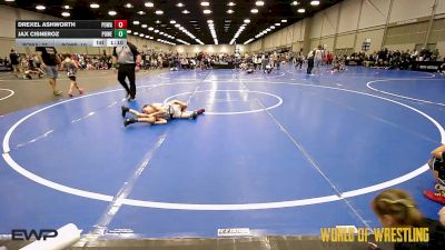 65 lbs Quarterfinal - Drexel Ashworth, POWA 9U vs Jax Cisneroz, Powerhouse Elite 9U