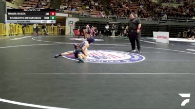 Intermediate Girls - 67 lbs Quarters - Charlotte DiFrancisco, RBWC (Rancho Bernardo Wrestling Club) vs Thalia Baeza, Amateur Wrestling Academy