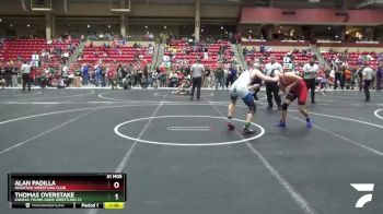 160 lbs Round 1 - Thomas Overstake, Kansas Young Guns Wrestling Cl vs Alan Padilla, Hugoton Wrestling Club