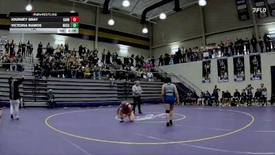 190 lbs Semis & 1st Wb (8 Team) - Journey Gray, Carrollton vs Victoria Ramos, McEachern