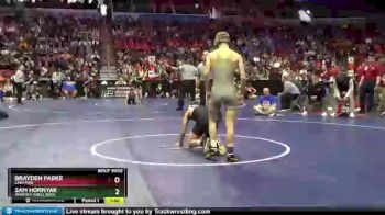 3 lbs Champ. Round 1 - Sam Hornyak, Waverly-Shell Rock vs Brayden Parke, Linn-Mar