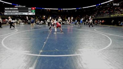 172 lbs Round Of 16 - Noah Williams, State College vs Nathan Horton, Wilson Area