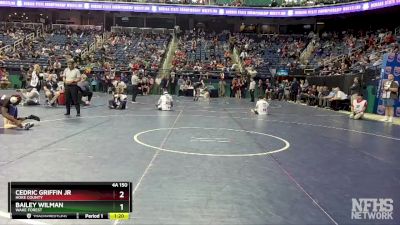 4A 150 lbs Quarterfinal - Cedric Griffin Jr, Hoke County vs Bailey Wilman, Wake Forest