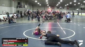 37 lbs Cons. Round 4 - Tommy Wickersham, Attack WC vs Bailey Barnett, Bellevue WC