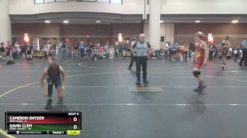 95 lbs Round 3 (6 Team) - Cameron Snyder, Ohio Gold vs Gavin Clem, Steel Valley
