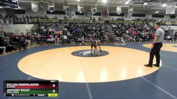 144 lbs Cons. Round 2 - Dyllon Zwiefelhofer, Bloomer vs Anthony Boldt, Rhinelander