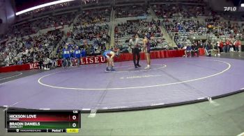 126 lbs Quarterfinal - Hickson Love, Marion vs Bradin Daniels, Union City