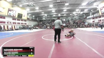 126 lbs Quarterfinal - Alexander Bermudez, Desert Ridge High School vs Richard Romero, Marana High School