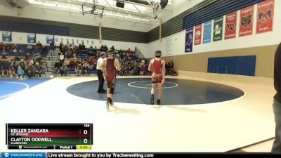 126 lbs Champ. Round 1 - Keller Zangara, Mt. Spokane vs Clayton Ockwell, Clarkston