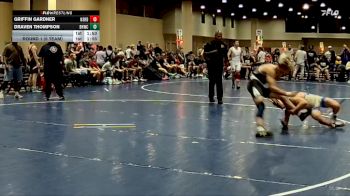 126 lbs Round 1 (6 Team) - Griffin Gardner, North Shelby Regulators Blue vs Draven Thompson, VSUS Athletics RTC