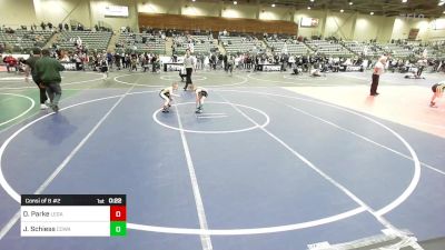 54 lbs Consi Of 8 #2 - Dane Parke, Legacy Elite WC vs Jaxon Schiess, Cowa