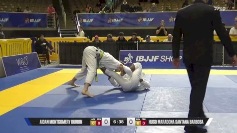 Hugo Maradona Santana Barbosa vs Aidan Montgomery Durbin 2026 Pan Jiu Jitsu IBJJF Championship